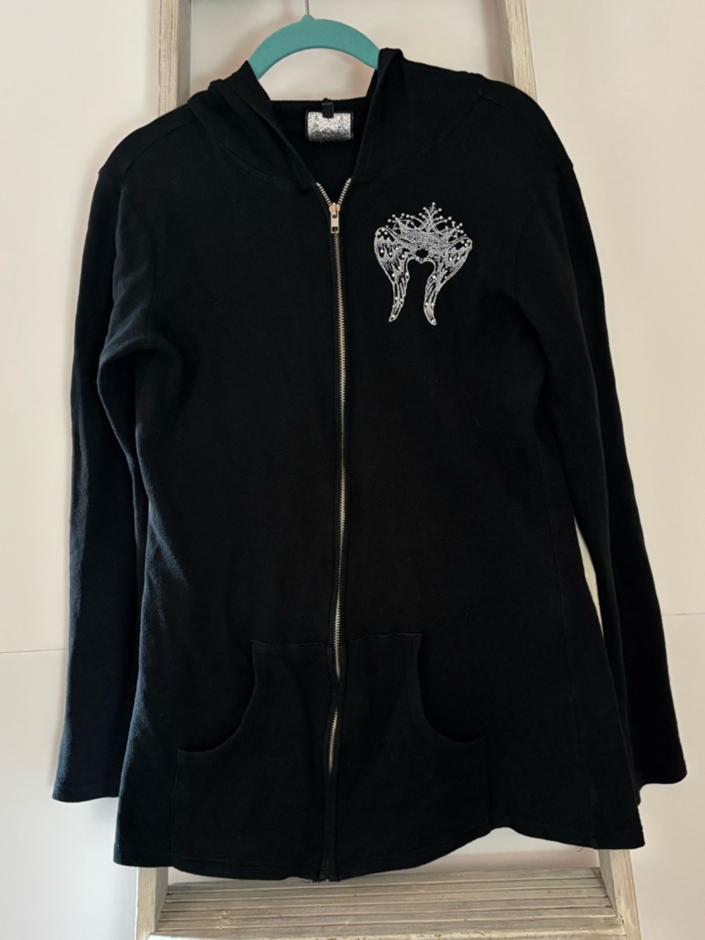 Cello women’s large Jacket, grunge, Y2K, whimsigoth, 90s gothic graphic hoodie